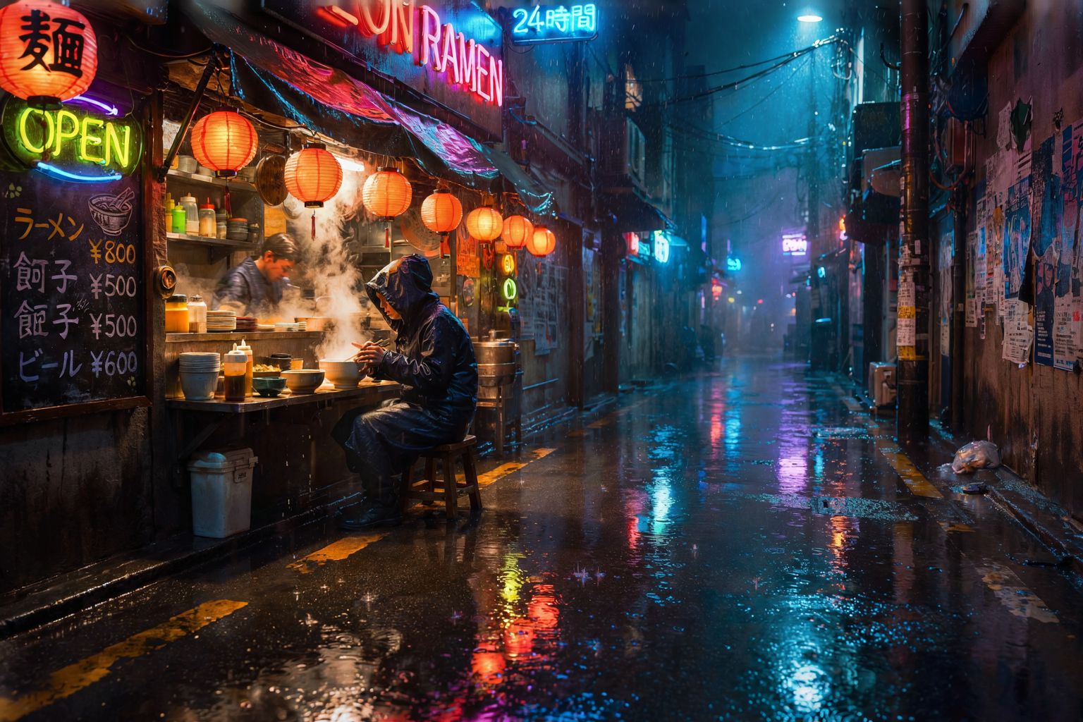 Neon Ramen Alley — generated locally by Ideogram 4 nf4